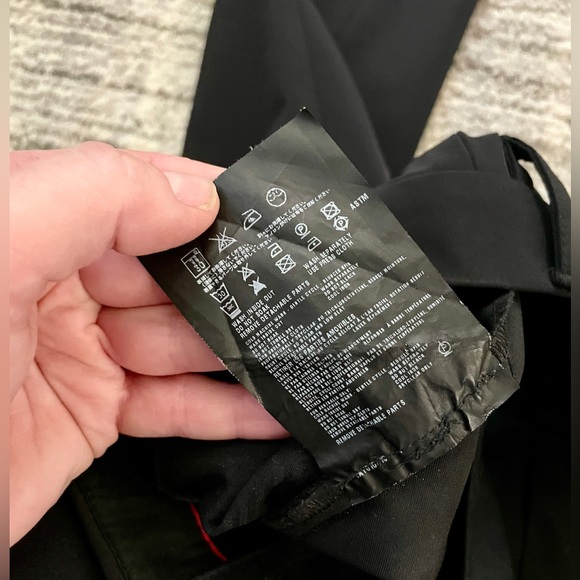 2008 Prada Black Size 40 Woven Polyester Dress Pants Made In Bulgaria - Picture 7 of 9